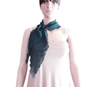 Peacock Neck Scarf. Scarf Chiffon Soft. Peacock Bow Tie.