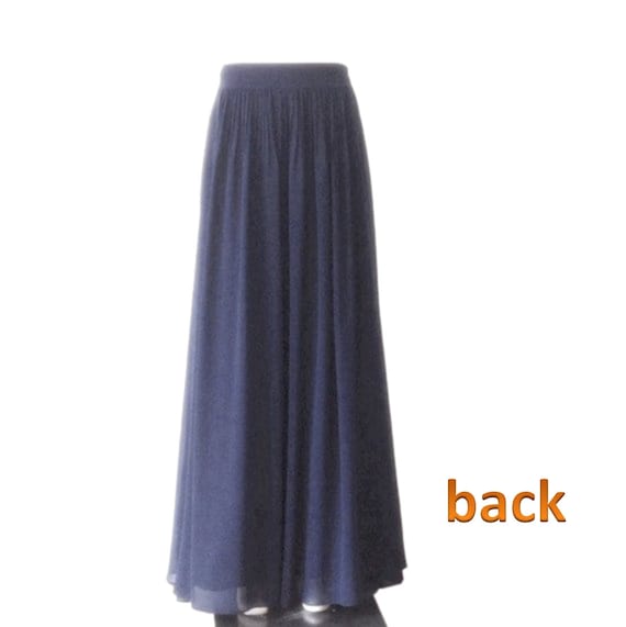 Chiffon maxi cheap skirt plum