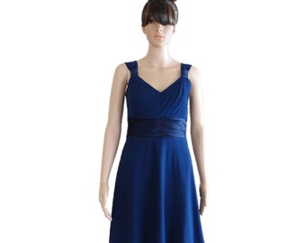 Navy Blue Bridesmaid Dress. Evening Dress