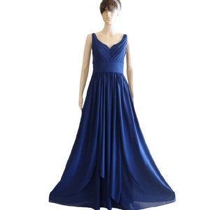 Navy Blue Prom Dress. Bridesmaid Dress - Etsy