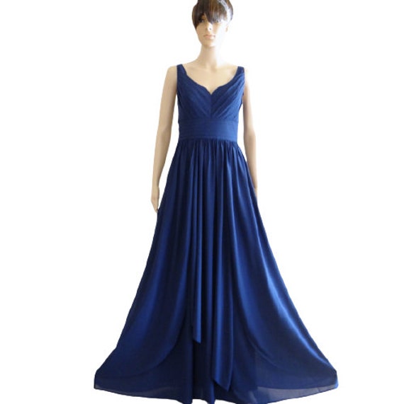 sachin and babi light blue dress Royal Blue Prom Dresses Chiffon Evening Dress With... From Dyy_dress88,  $74.23 main image 1