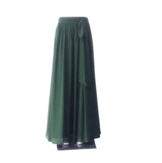 Forest green maxi clearance skirt