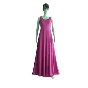 Magenta Prom Dress. Magenta Long Bridesmaid Dress. Chiffon Maxi Dress
