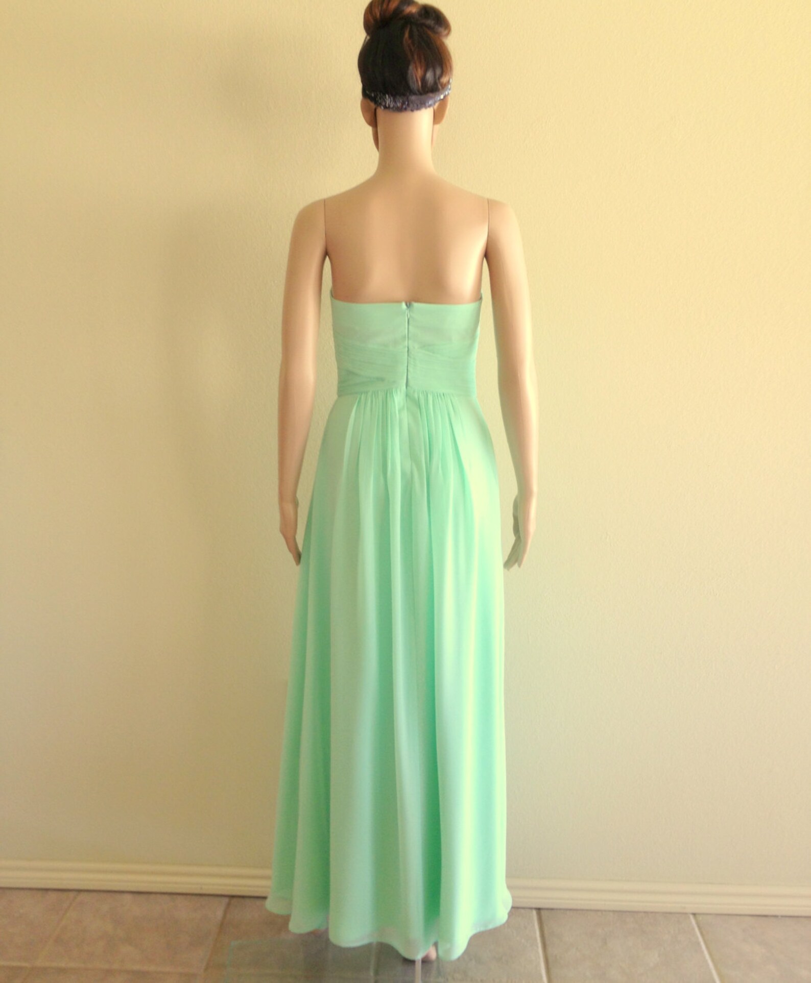 Bridesmaid Dress. Prom Dress. Light Mint Dress | Etsy