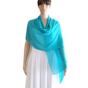 Sky Blue Chiffon Shawl. Skirt Blue Long Scarf. Chiffon Scarf.