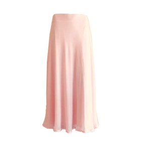 Maxi Skirt. Blush Pink Bridesmaid Skirt.