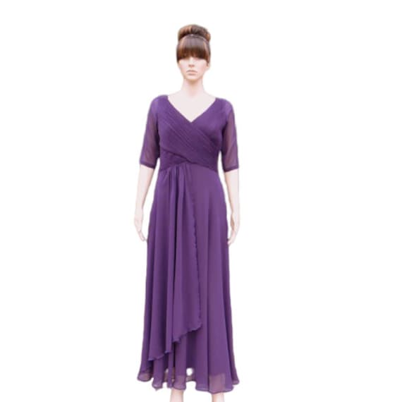 dark purple maxi dress