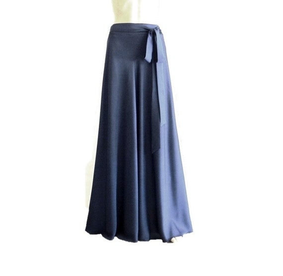Navy Blue Maxi Skirt. Navy Blue Bridesmaid. Skirt Long Evening | Etsy