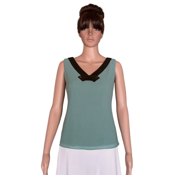Slate Blue Bridesmaid Top. Chiffon Tank Top. Evening Top. Party Blouse. Etsy