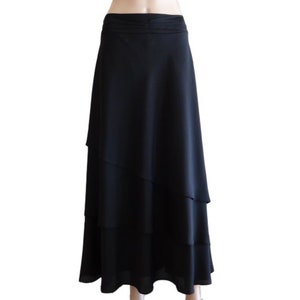 Black Maxi Skirt. Black Long Skirt
