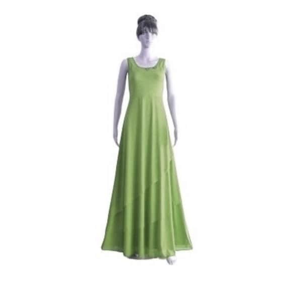 Light Olive Green Prom Dress. Light Olive Green Long Bridesmaid Dress. Chiffon Maxi Dress