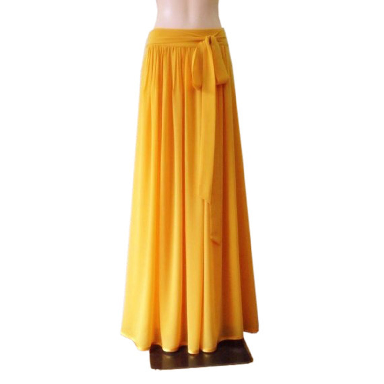 Gold Maxi Skirt. Long Bridesmaid Skirt. Chiffon Floor Length | Etsy