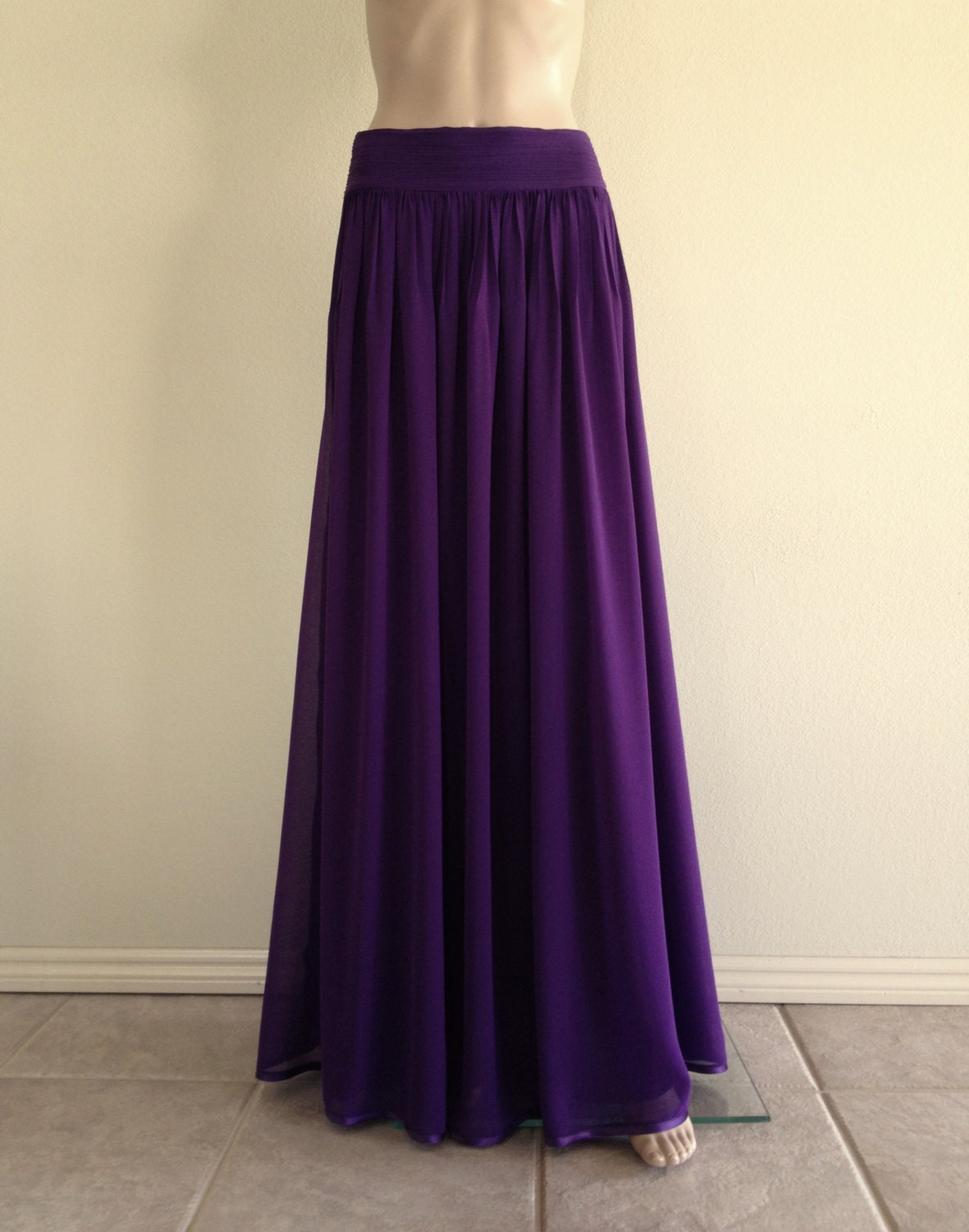 Bridesmaid Skirt. Maxi Skirt. Dark Purple Skirt | Etsy