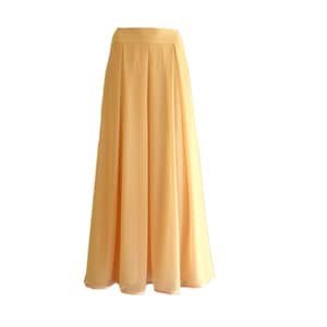 Maxi Skirt. Light Peach Bridesmaid Skirt.