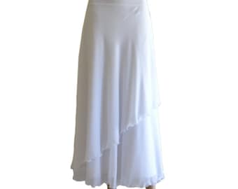 White Long Skirt. Maxi Skirt