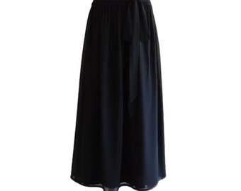 Black Long Skirt. Black Maxi Skirt
