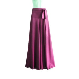 Magenta Maxi Skirt. Magenta Bridesmaid. Skirt Long Evening Skirt. Silk Floor Length Skirt.
