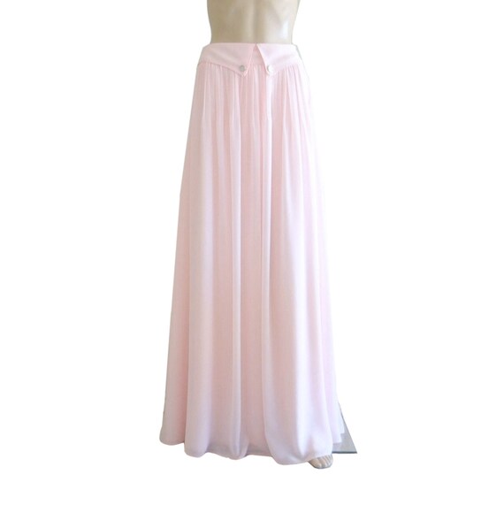 Blush Pink Maxi Skirt. Blush Pink Bridesmaid Skirt. Long | Etsy
