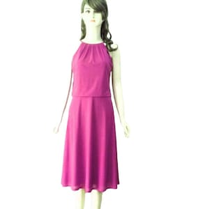Light Purple Bridesmaid Dress. Light Purple Evening Dress. Chiffon Knee Length Dress.