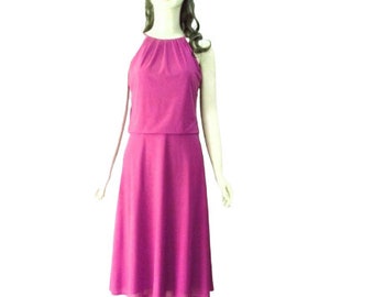 Light Purple Bridesmaid Dress. Light Purple Evening Dress. Chiffon Knee Length Dress.