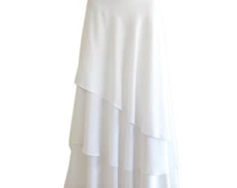 White Maxi Skirt. Long Skirt