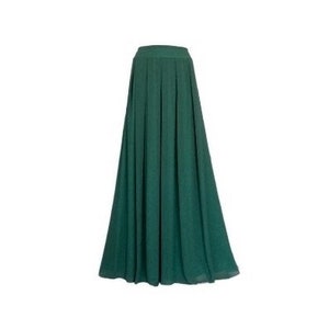 Forest Green Maxi Skirt. Forest Green Bridesmaid Skirt. Long Evening Skirt. Chiffon Floor Length Skirt.