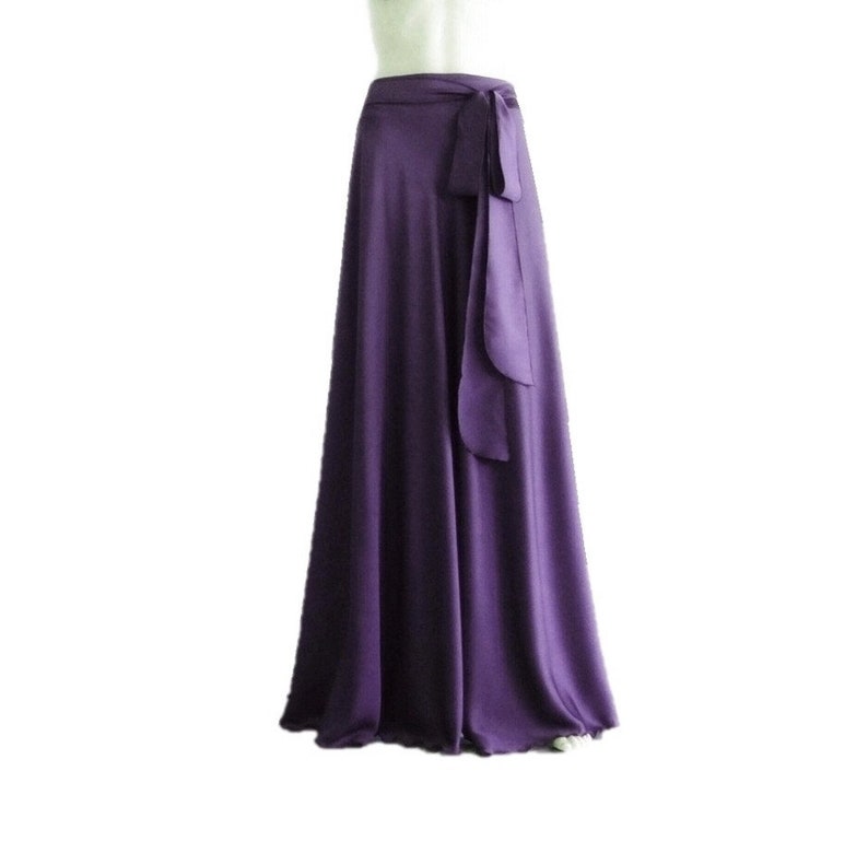 Dark Purple Maxi Skirt. Dark Purple 