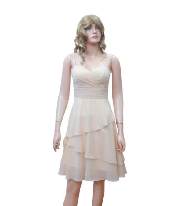 Bridesmaid Dress. Ivory Evening Dress.