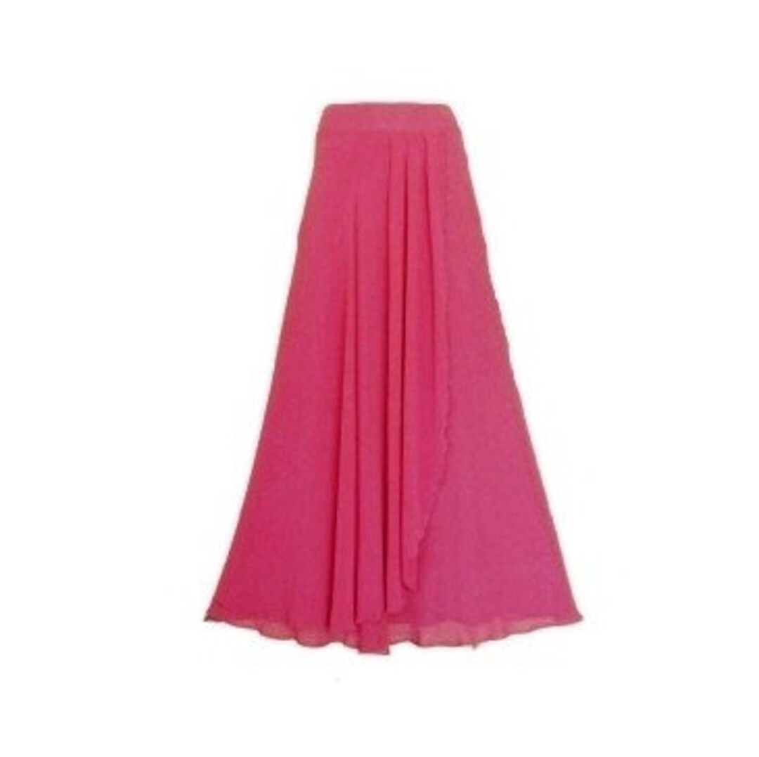 Fuchsia Plaid Women's Midi Skirt