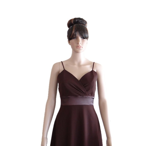 High Low Dress. Brown Bridesmaid Dress. Chiffon Dress High Low Dress. Brown Bridesmaid Dress. Chiffon Dress