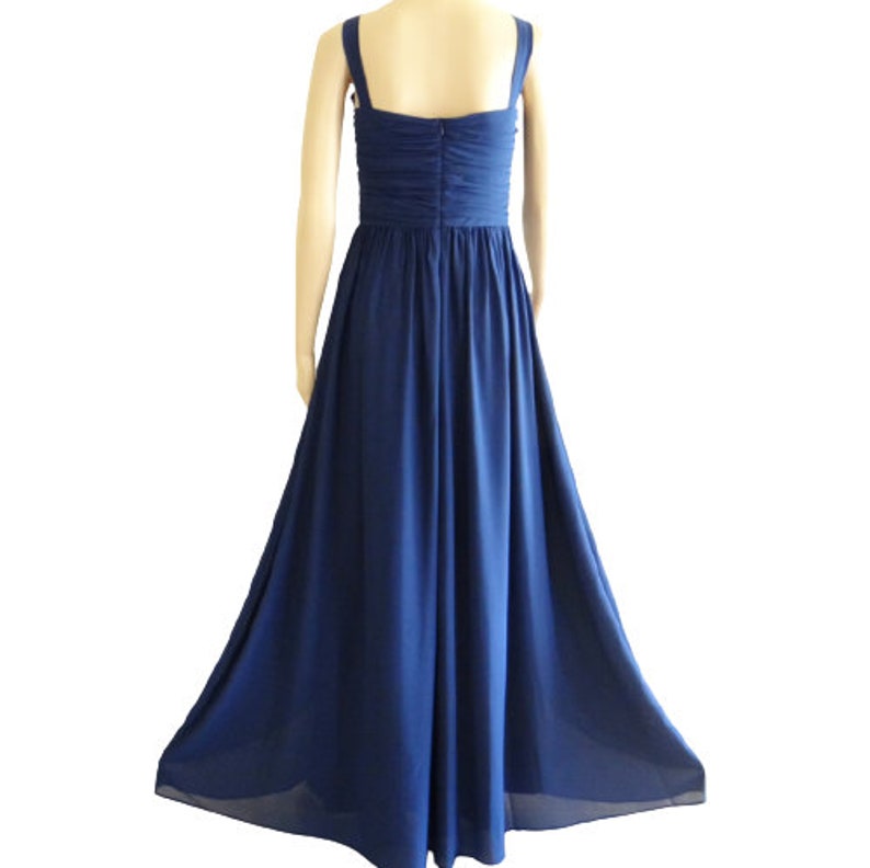 Navy Blue Prom Dress. Bridesmaid Dress Etsy
