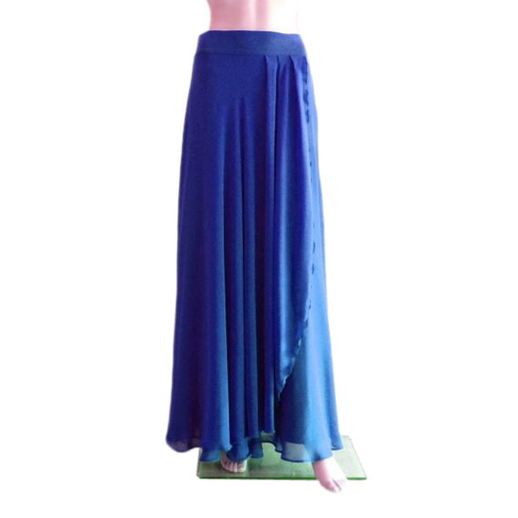 royal blue maxi skirt