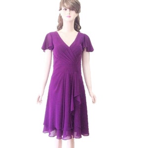 Licht paarse bruidsmeisje jurk. Licht paarse avondjurk. Chiffon knielengte jurk. Etsy Belgie