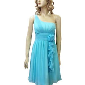 Bridesmaid Dress.One Shoulder Dress