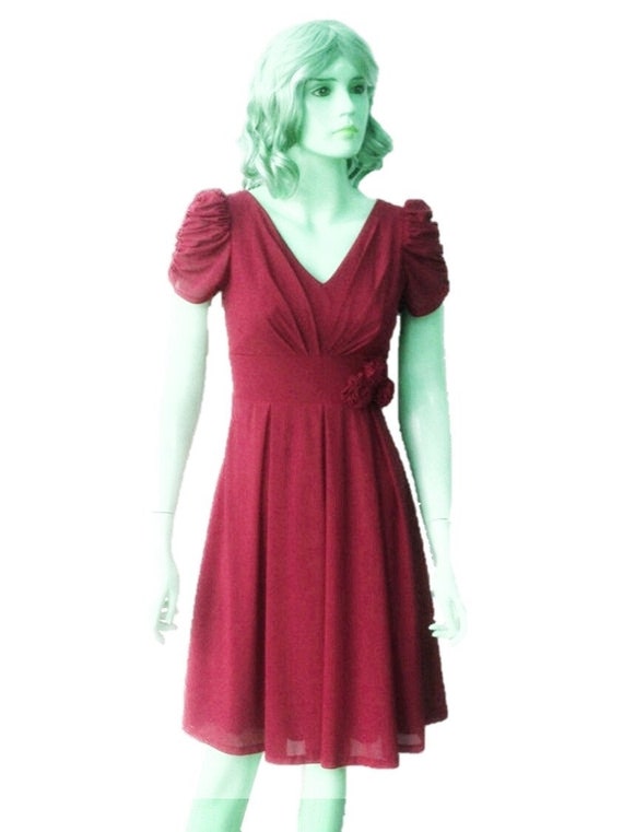 light burgundy dress