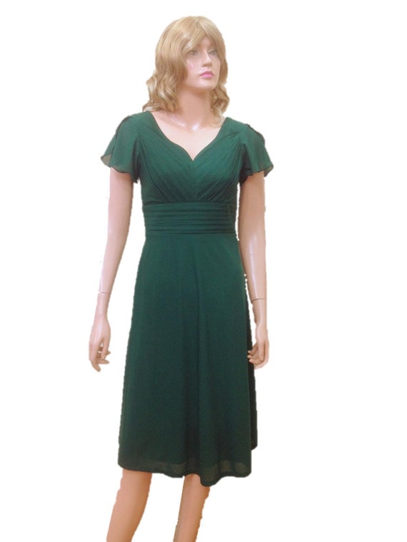 green knee length bridesmaid dresses Tea Length Dark Green Bridesmaid Dresses: Buy Women's Dresses Online at  STACEES