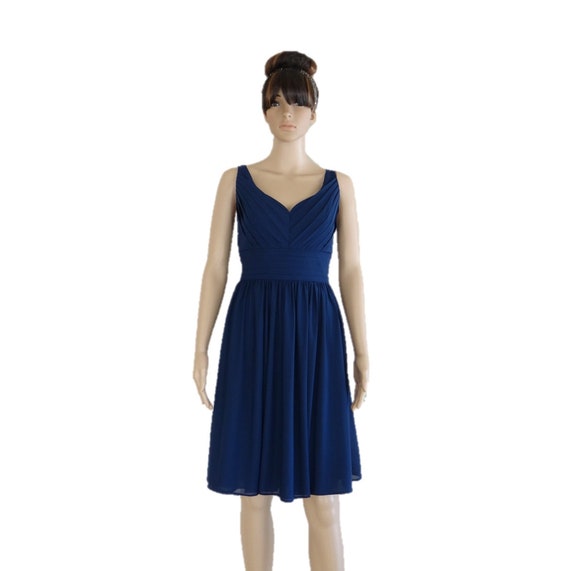 Bridesmaid Dress.Navy Blue Evening Dress Bridesmaid Dress.Navy Blue Evening Dress