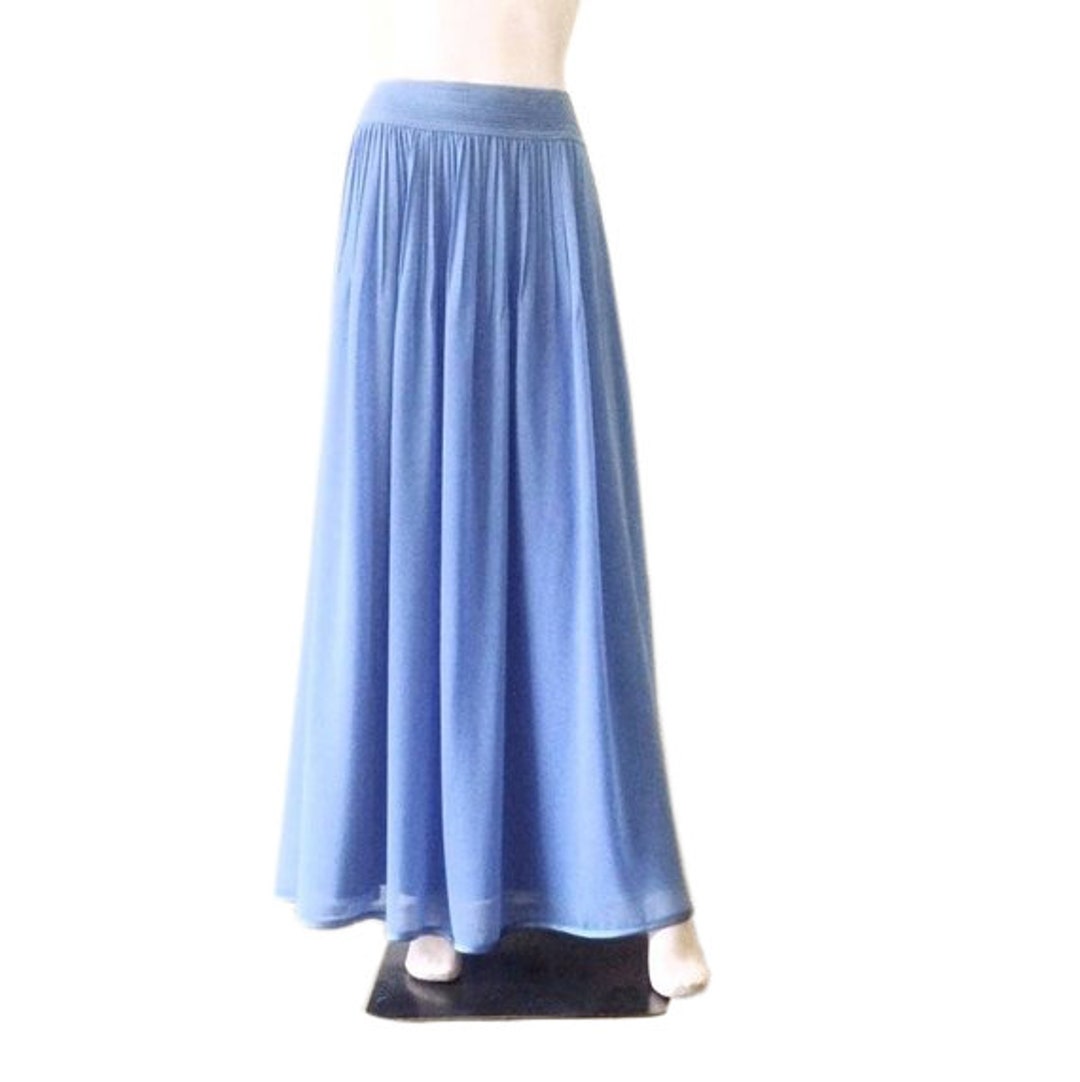 Blue Jay Maxi Skirt. Blue Jay Bridesmaid Skirt. Long Evening - Etsy