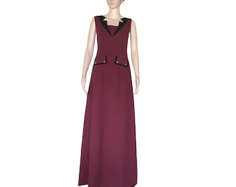 Handmade Burgundy Boho Maxi Dress: Vintage Style Long Sundress - Etsy Handmade Burgundy Boho Maxi Dress: Vintage Style Long Sundress - Etsy