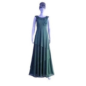 Wald grün Prom Kleid. Wald grün lange Brautjungfer Kleid. Chiffon Maxi Kleid