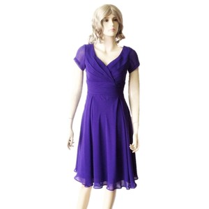 Dress With Sleeves. Blue Bridesmaid Dress