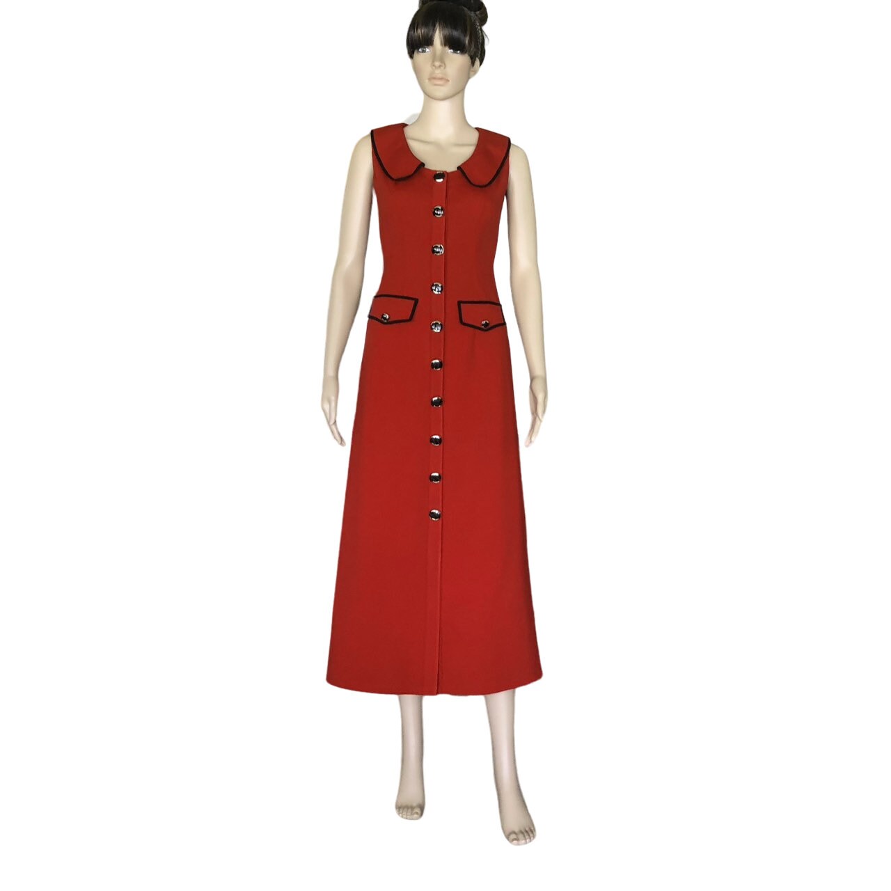 open lace back dress Tana Dress- Red