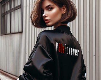 Decades Forever Zip Up Bomber Jacket