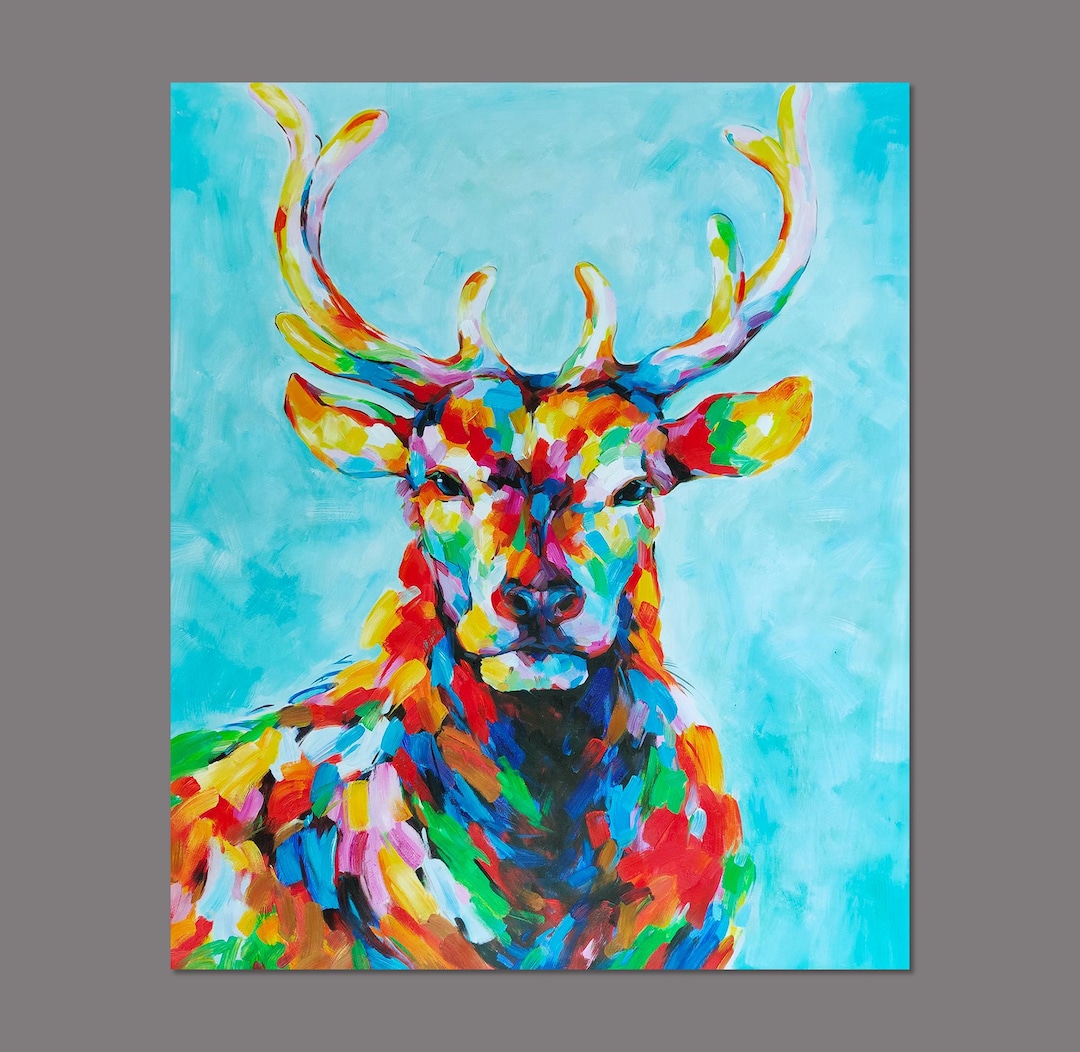 キャンバス 油絵 専用 カラフルCOWS 5 キャンバス 油絵 専用 カラフル