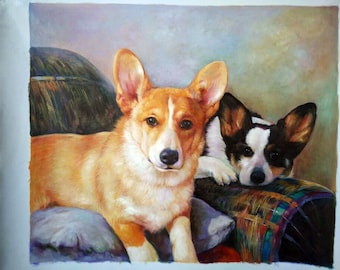 oil painting of flower Original oil painting on canvas, water lilies oil painting, water lily