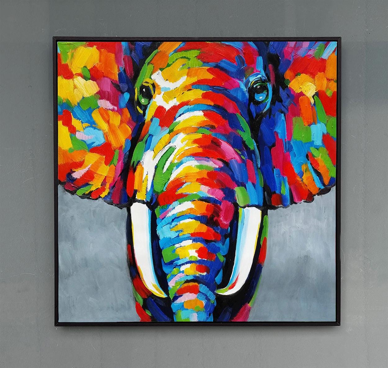 絵画  ｜手描き｜油絵 ｜オリジナル ｜象 ｜ELEPHANT 絵画 ｜手描き｜油絵 ｜オリジナル ｜象 ｜ELEPHANT