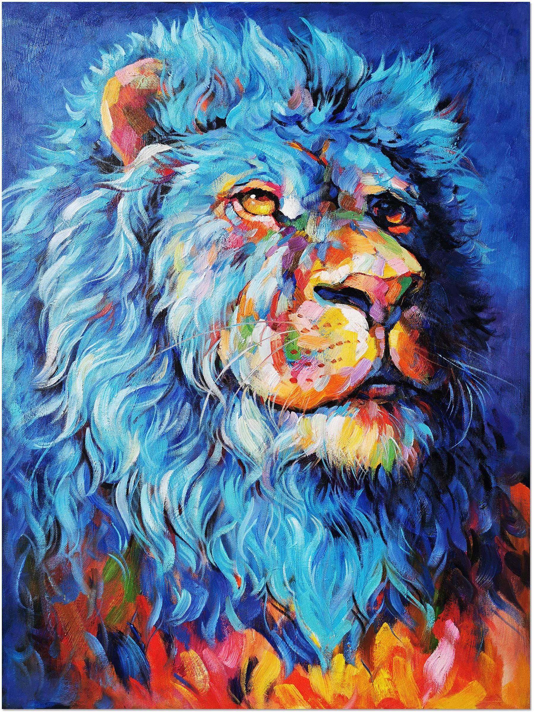 アート作品 油絵 ライオン ライオン - 絵画の人気通販 byGMOペパボ