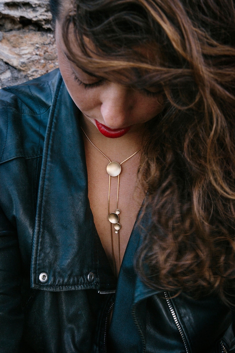 Adjustable Gold Necklace Variable Length Necklace Delicate Etsy