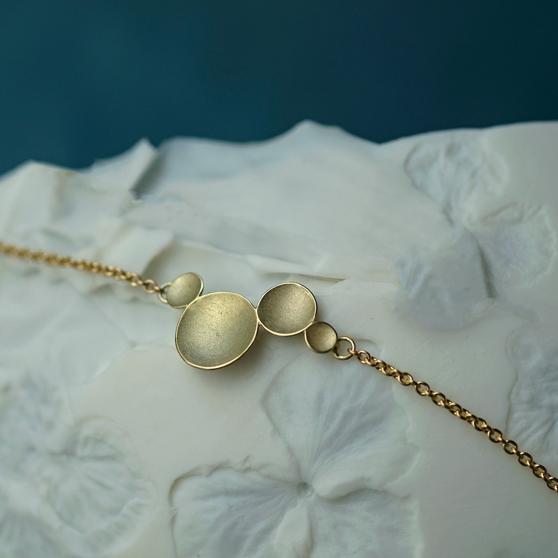 14K Gold & Crystal Bracelet