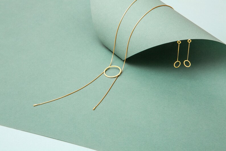 discreet light silver hanging earrings geometric earrings earrings movement 14K long minimal earrings dancing earrings swing earrings